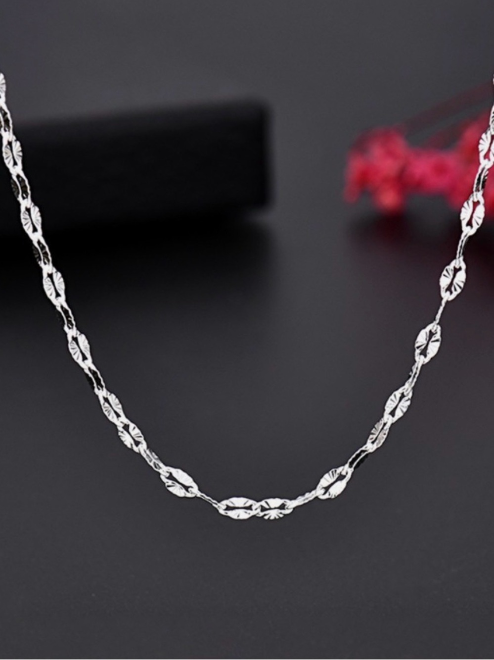 20”
Unisex 925 Sterling Silver 2mm Wide Link Chain Necklace #N278